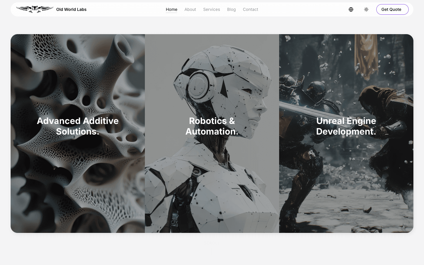 A Website for Precision Manufacturing and Robotics