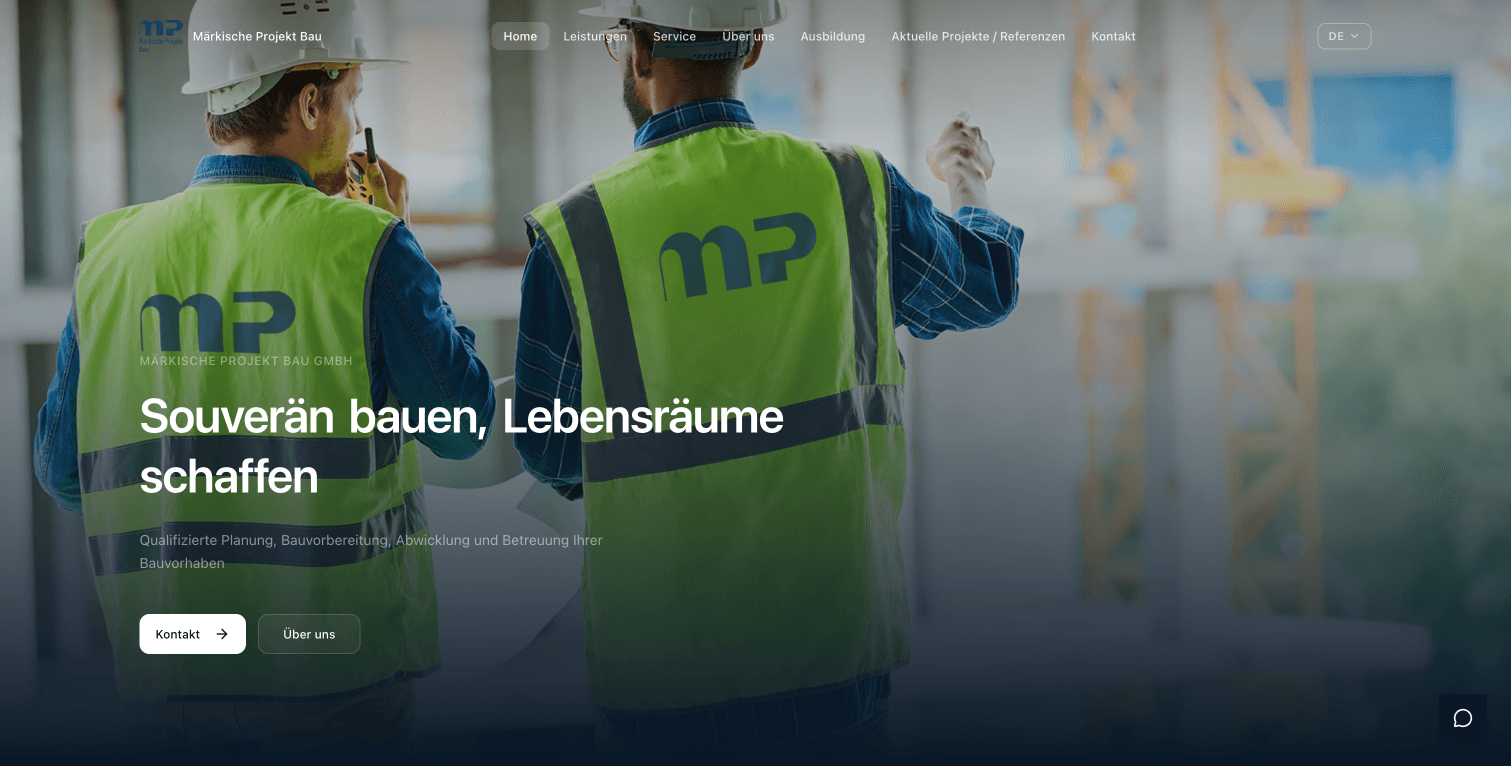 MP Bau – Trasformazione Digitale di un'Impresa Edile del Brandeburgo