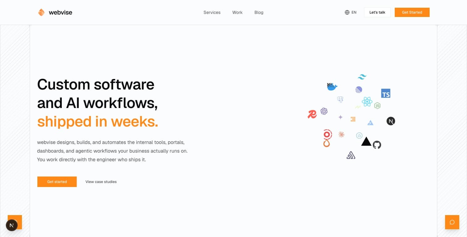 webvise - Evolving webvise into a Custom Software and AI Systems Platform