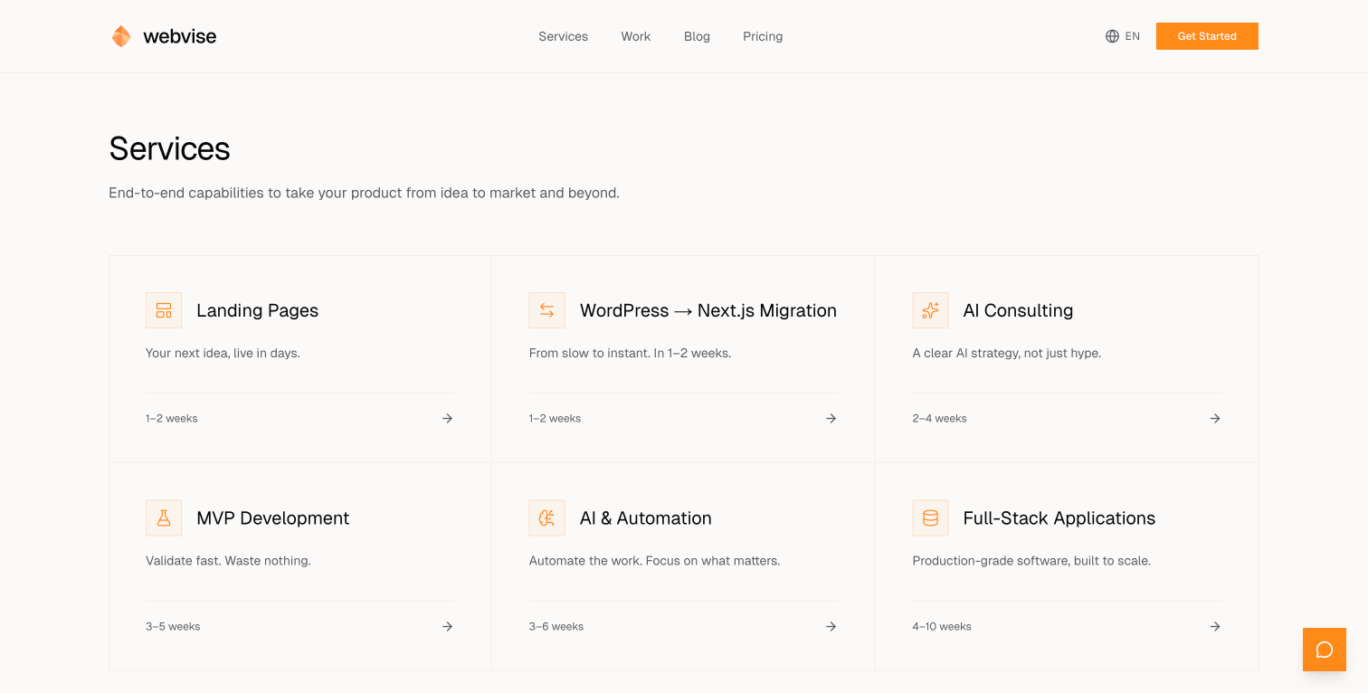 webvise – screenshot 1